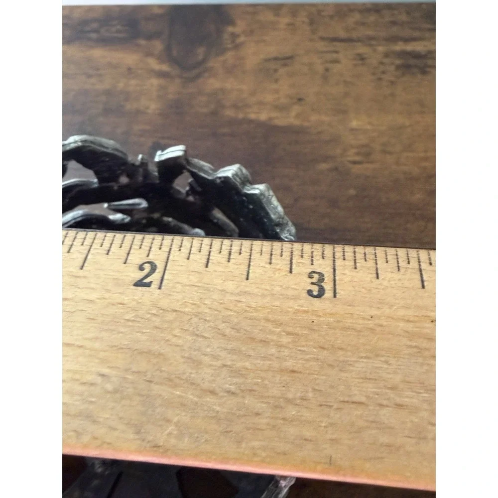 Ganz Pewter Rose Candle Holder‎ Votive Floral Metal Taiwan Vintage Decor